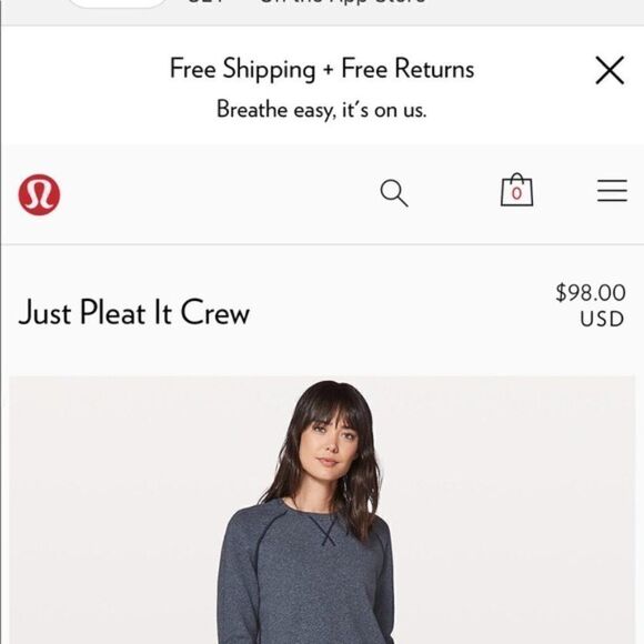 Lululemon Just Pleat It Crewneck Sweatshirt - Picture 4 of 8